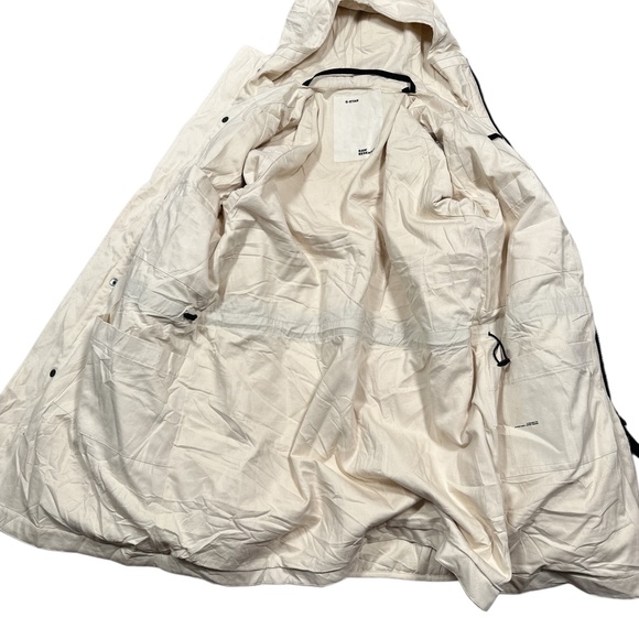 G-Star RAW Research Aitor Throup 3-in-1 Strett TS Parka Coat Cream Mens Medium - Picture 8 of 15